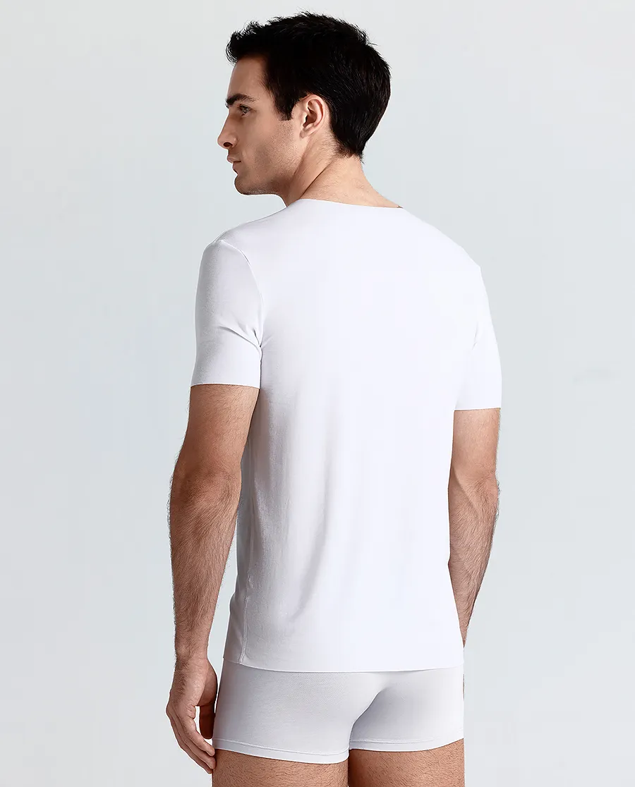 Aimer Men V-Neck Modal Short-Sleeved T-Shirt - Image 3